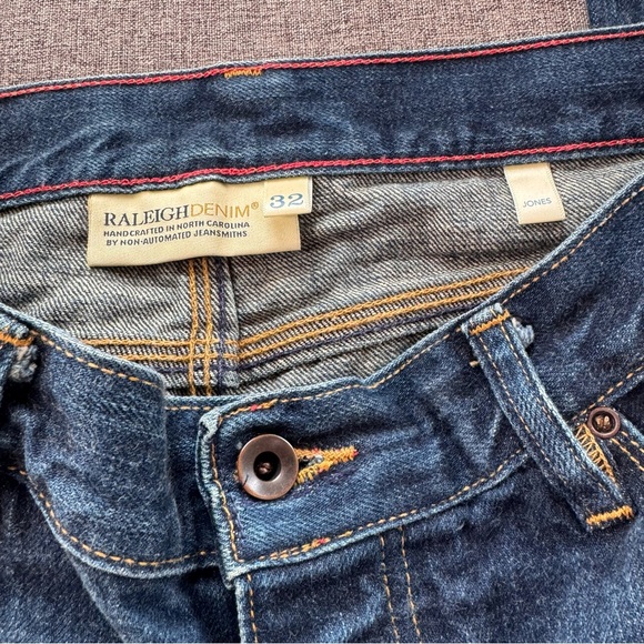 Raleigh Denim Jones Men’s Raw Selvedge Jeans Nihon Size 32 - Picture 3 of 10